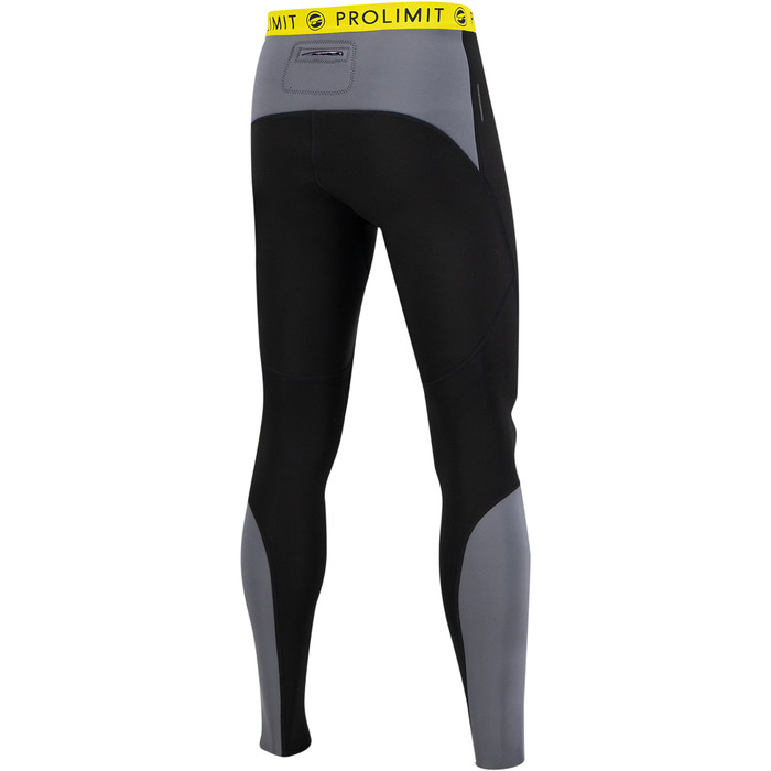 2023 Prolimit Hombres Airmax 2mm Neopreno SUP Trousers 14480 - Black / Dark Grey / Yellow